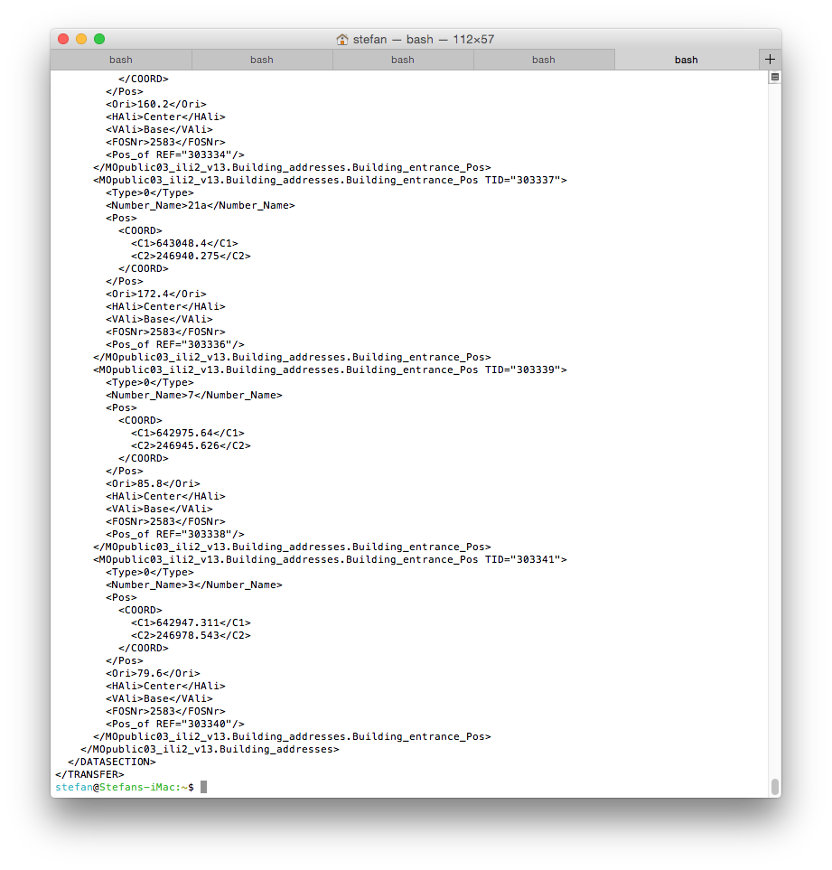 XTF Output
