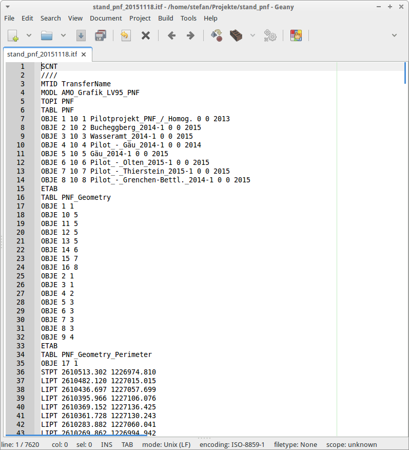 ITF Output