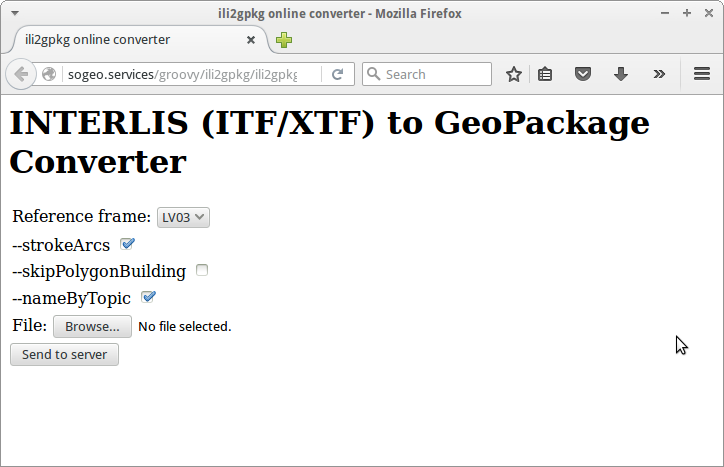 ili2gpkg upload formular