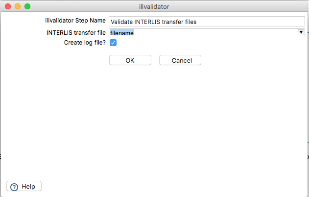 kettle-plugin ilivalidator optionen
