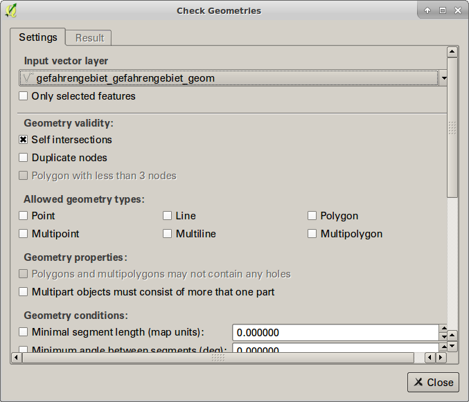 Geometry Checker Plugin