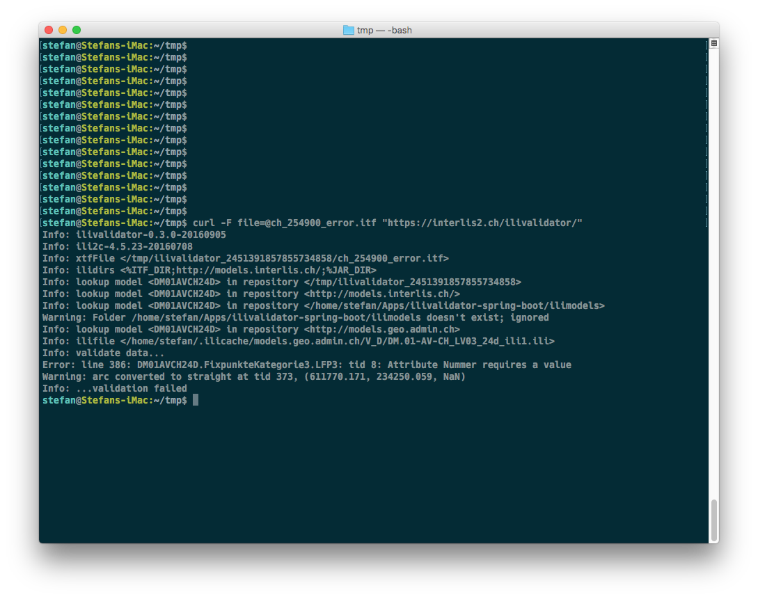 ilivalidator mit curl #3