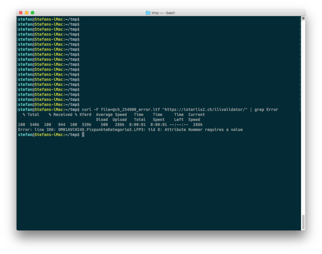 ilivalidator mit curl #4