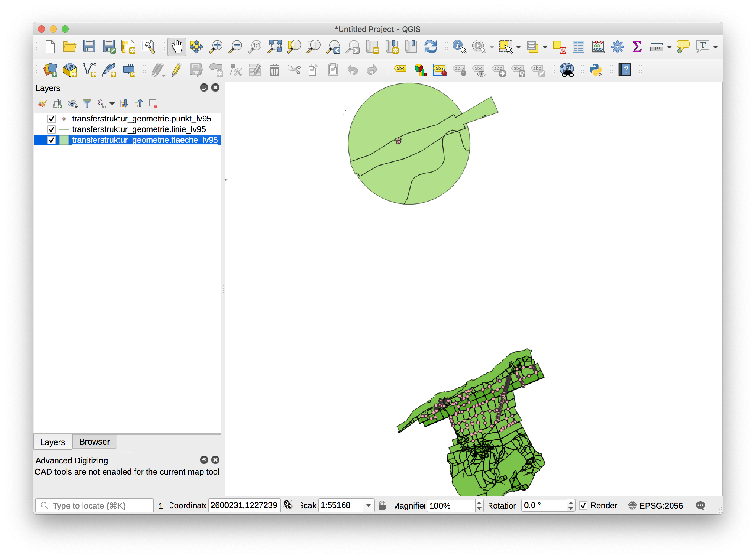 QGIS-Transferstruktur