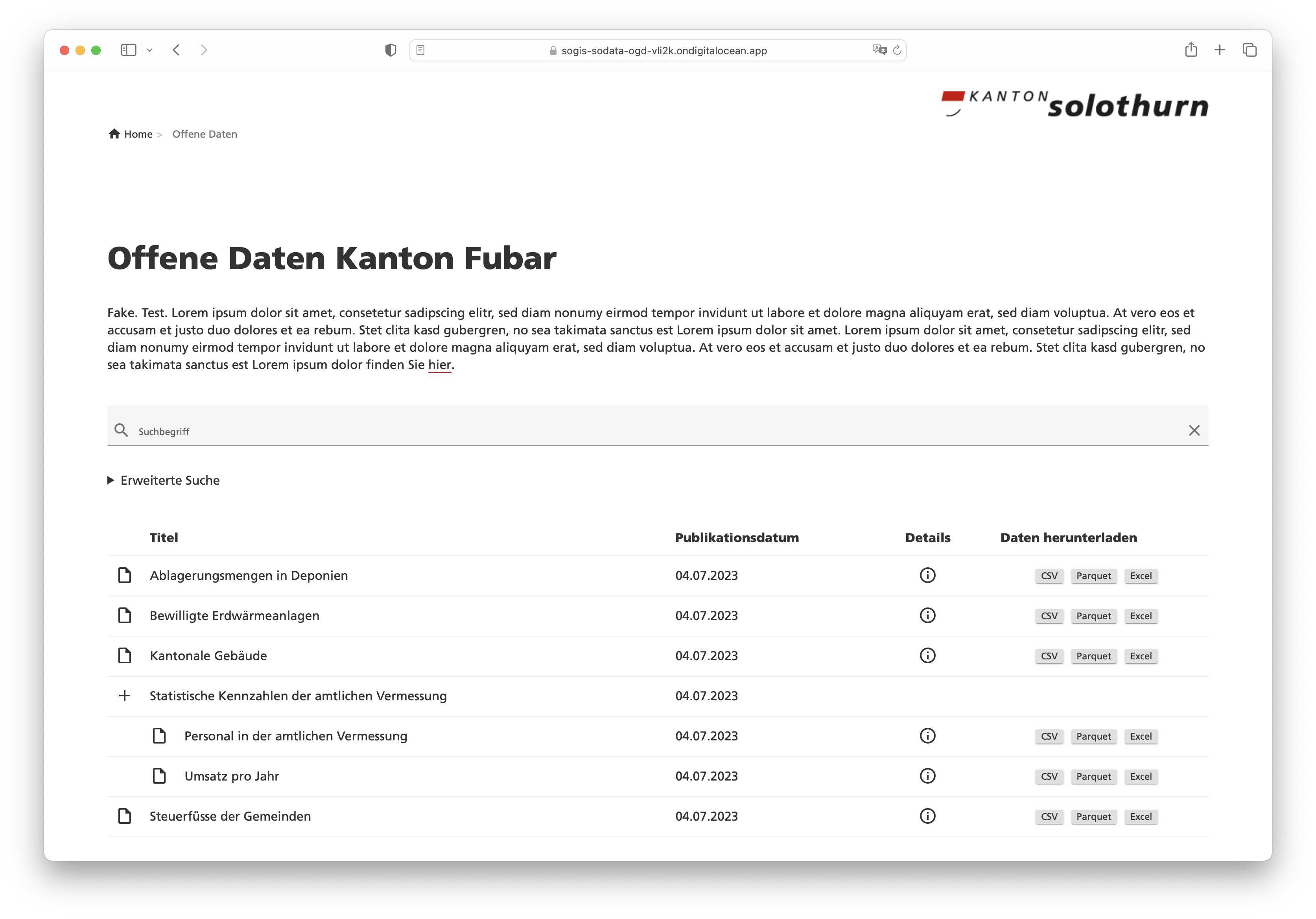 sodata ogd frontend