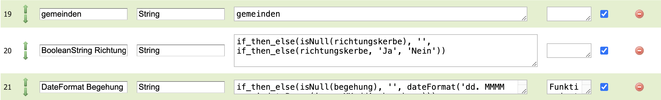 Customize attributes