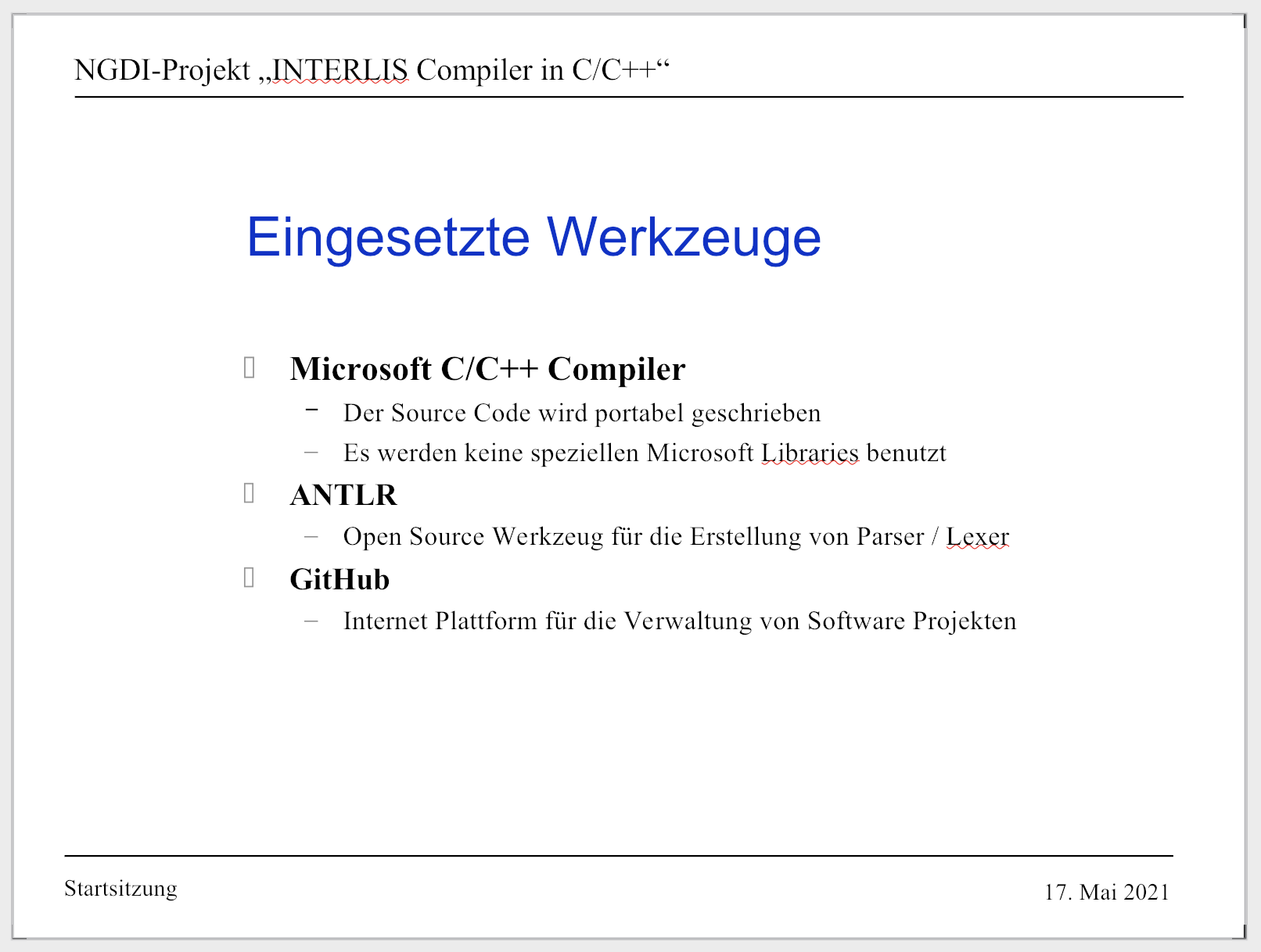 Präsentation